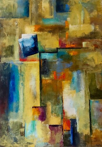 Diserzione geometrica by Roberto Broggi, 油畫 for Sale on Singulart