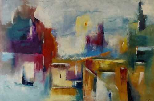 Le città  invisibili n ° 10 van Roberto Broggi, Schilderij te koop op Singulart