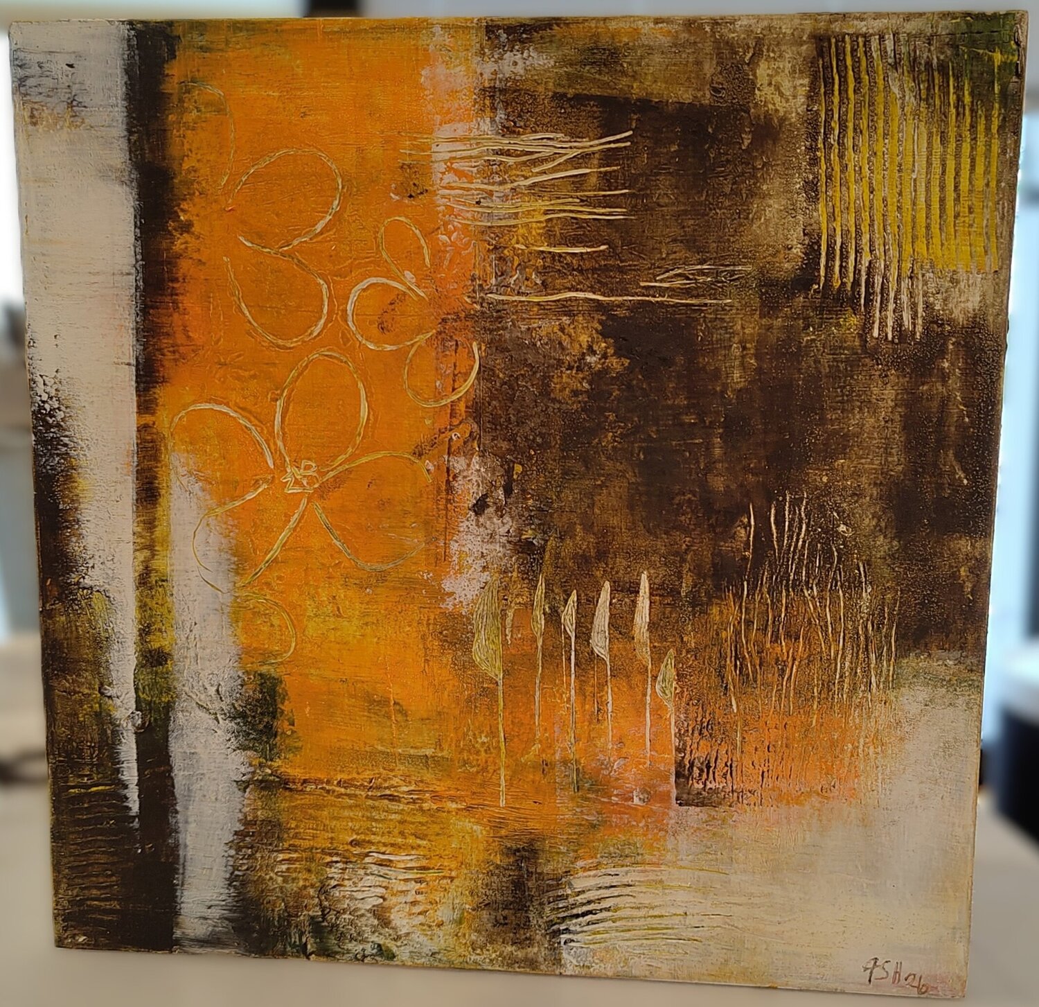 Herbstleuchten Trudi Schönenberger-Hofmann Original painting for sale