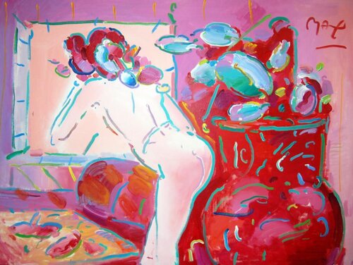 Nude by Window Early and unsually rare Max image di Peter Max, Pittura in vendita su Singulart