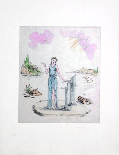 Calliope (Deesse de l'Eloquence) (Calliope (Goddess of Eloquence)) by Salvador Dalí, Print for Sale on Singulart