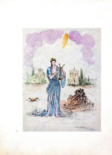 Erato (Deesee de la Poesie Lyrique) (Erato (Goddess of Poetry of love)) van Salvador Dalí, Afdruk te koop op Singulart