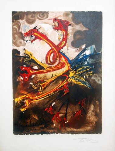 Les Hydres (The Hydras) The Odyssey by Salvador Dalí, 版畫 for Sale on Singulart