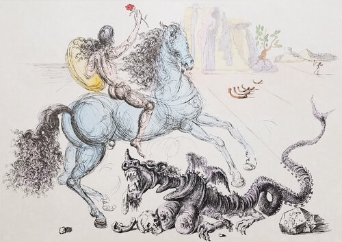 Saint Georges et le Dragon (Saint George & Dragon) Salvador Dalí