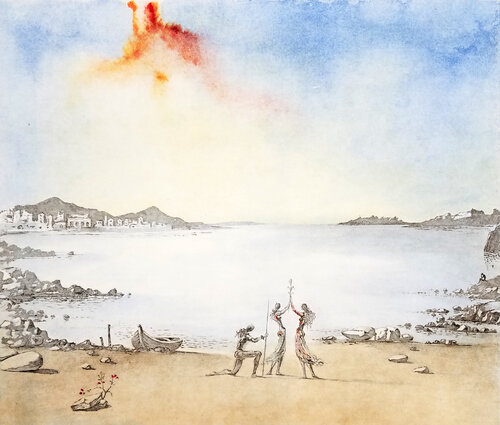 La Baie de Port Lligat (Bay of Port Lligat) Don Quixote by Salvador Dalí, Print for Sale on Singulart