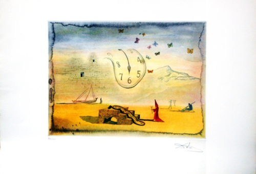 Montres Molles et Les Papillons (Soft Watches and Butterflies) by Salvador Dalí, Print for Sale on Singulart