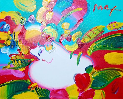 Flower Blossom Lady von Peter Max, Malerei kaufen auf Singulart