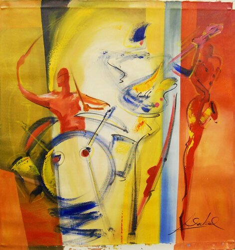 Jam Session Three by Alfred Gockel, 회화 for Sale on Singulart