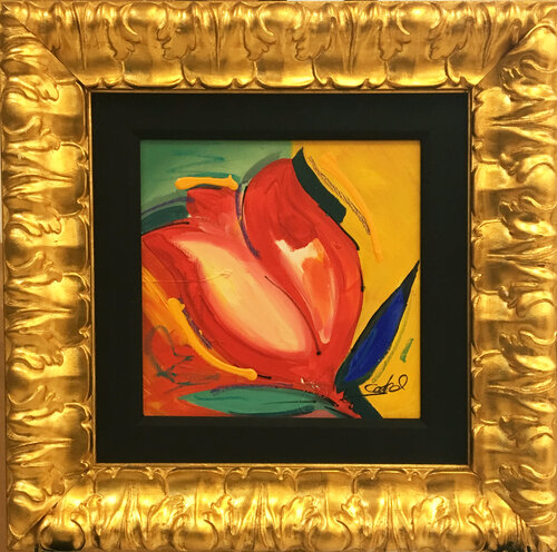 Red Tulip van Alfred Gockel, Schilderij te koop op Singulart