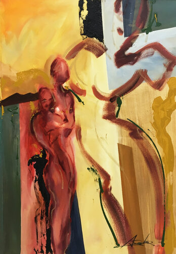 I Carry Your Heart by Alfred Gockel, Painting for Sale on Singulart