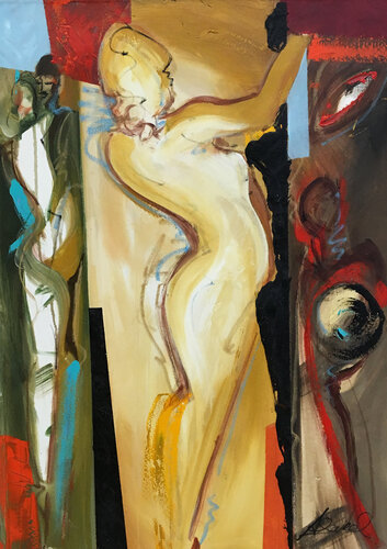 She Walks In Beauty van Alfred Gockel, Schilderij te koop op Singulart