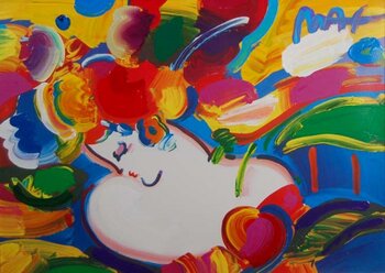 【希少】ピーターマックス　印刷物 ピーター・マックス リトグラフカレンダー Peter Max