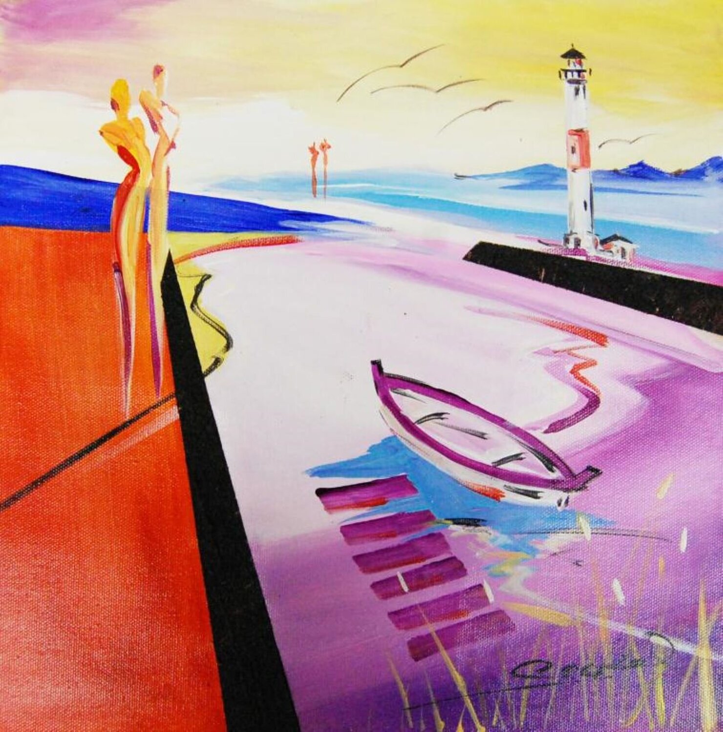 Boat 1 Alfred Gockel 원화 판매 중