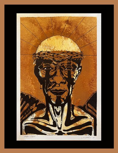 " Angel negro" de Leonardo Montiel, Dibujo a la venta en Singulart