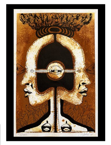 "ibeyis" de Leonardo Montiel, Dibujo a la venta en Singulart