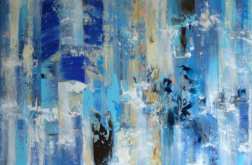 On the seashore in Sicily di Jana Magdova, Pittura in vendita su Singulart