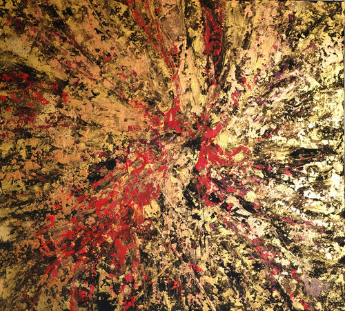 Golden abundance di Jana Magdova, Pittura in vendita su Singulart