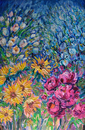THE SUNFLOWERS WALTZ von Jana Magdova, Malerei kaufen auf Singulart