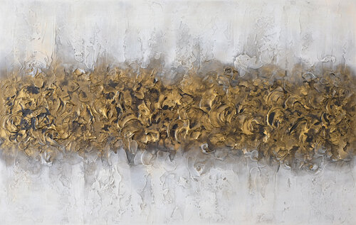 ECHOES IN METALLIC GOLD by Jana Magdova, Painting for Sale on Singulart