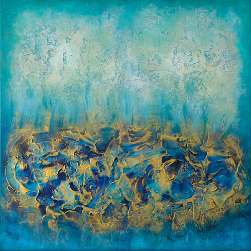 A JOURNEY IN TURQUOISE de Jana Magdova, Pintura a la venta en Singulart