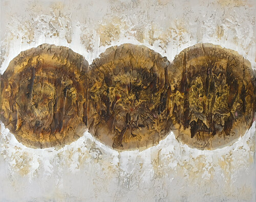 Three circles by Jana Magdova, Painting for Sale on Singulart