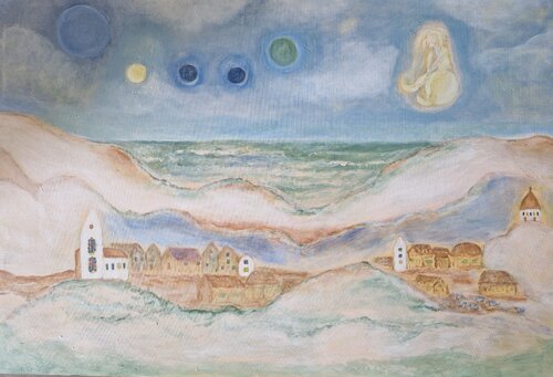 northern lights di Daria Sonja Kehrer, Pittura in vendita su Singulart