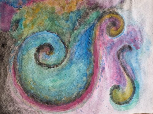 Perlmutt Spiel di Daria Sonja Kehrer, Pittura in vendita su Singulart