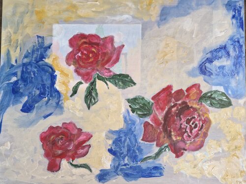 roses van Daria Sonja Kehrer, Schilderij te koop op Singulart