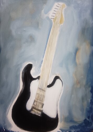 guitar song van Daria Sonja Kehrer, Schilderij te koop op Singulart