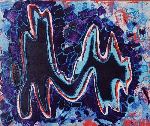 Herrchen und Hund van Susanne Stahr, Schilderij te koop op Singulart