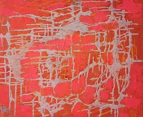Neon Pink Amber von Susanne Stahr, Malerei kaufen auf Singulart