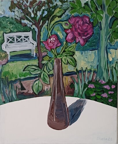 Im Garten von Susanne Stahr, Malerei kaufen auf Singulart