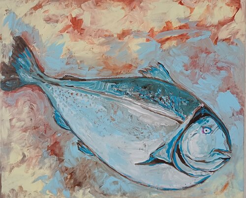 Big Fish van Susanne Stahr, Schilderij te koop op Singulart