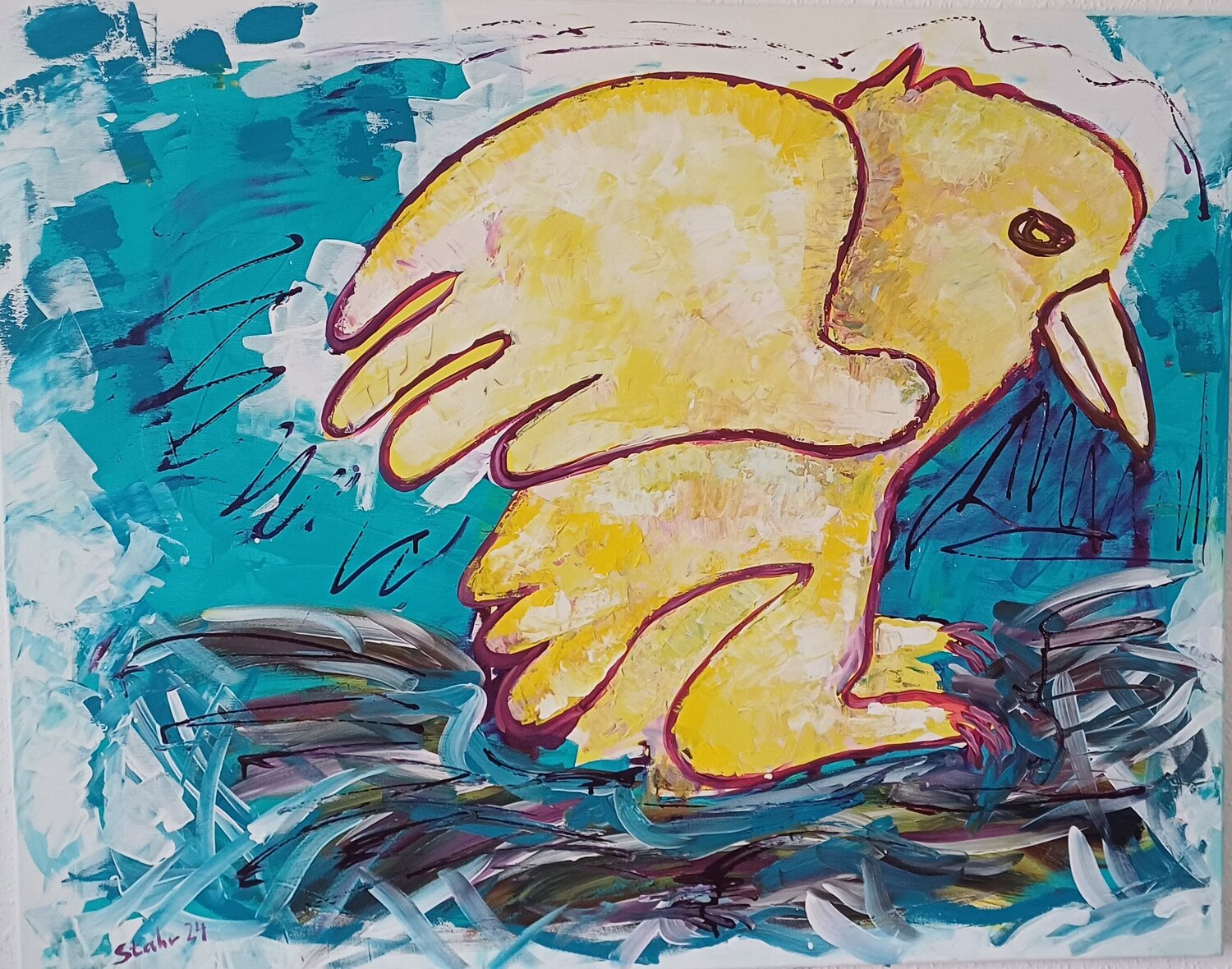 Vogel im Nest Susanne Stahr