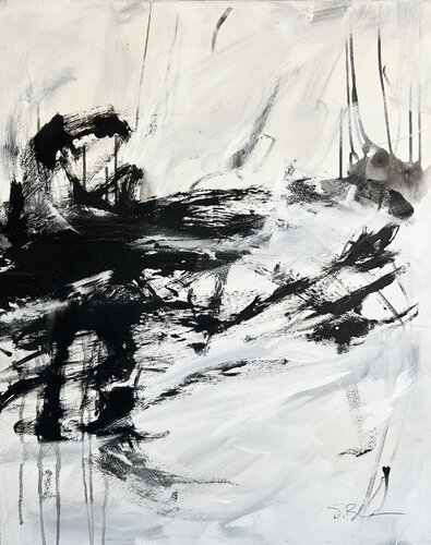 wintermood (2) van Susanne Blum, Schilderij te koop op Singulart