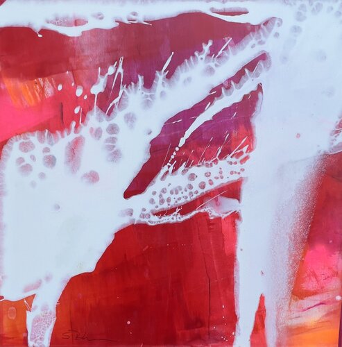 Amoudi sunset (2) van Susanne Blum, Schilderij te koop op Singulart