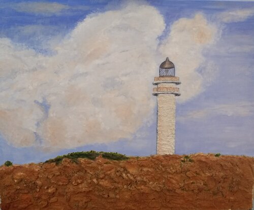 Far de Barbaria by Guillem Crespí Ginard, 油畫 for Sale on Singulart