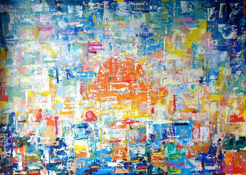 Soleil dans la nuit van Olivia de Posson, Schilderij te koop op Singulart