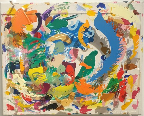 Would you please join me and explore the depths of infinity? van Olivia de Posson, Schilderij te koop op Singulart