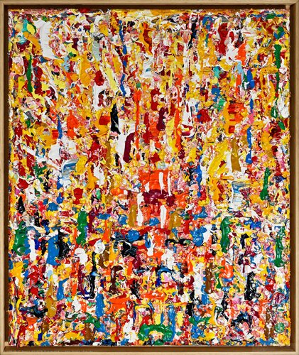 Earthfire rising van Olivia de Posson, Schilderij te koop op Singulart