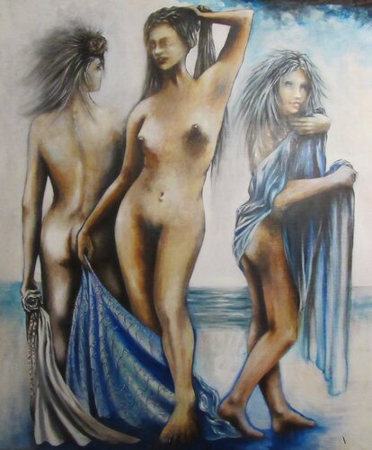 LES TROIS GRACES di Guilhem Badie, Pittura in vendita su Singulart