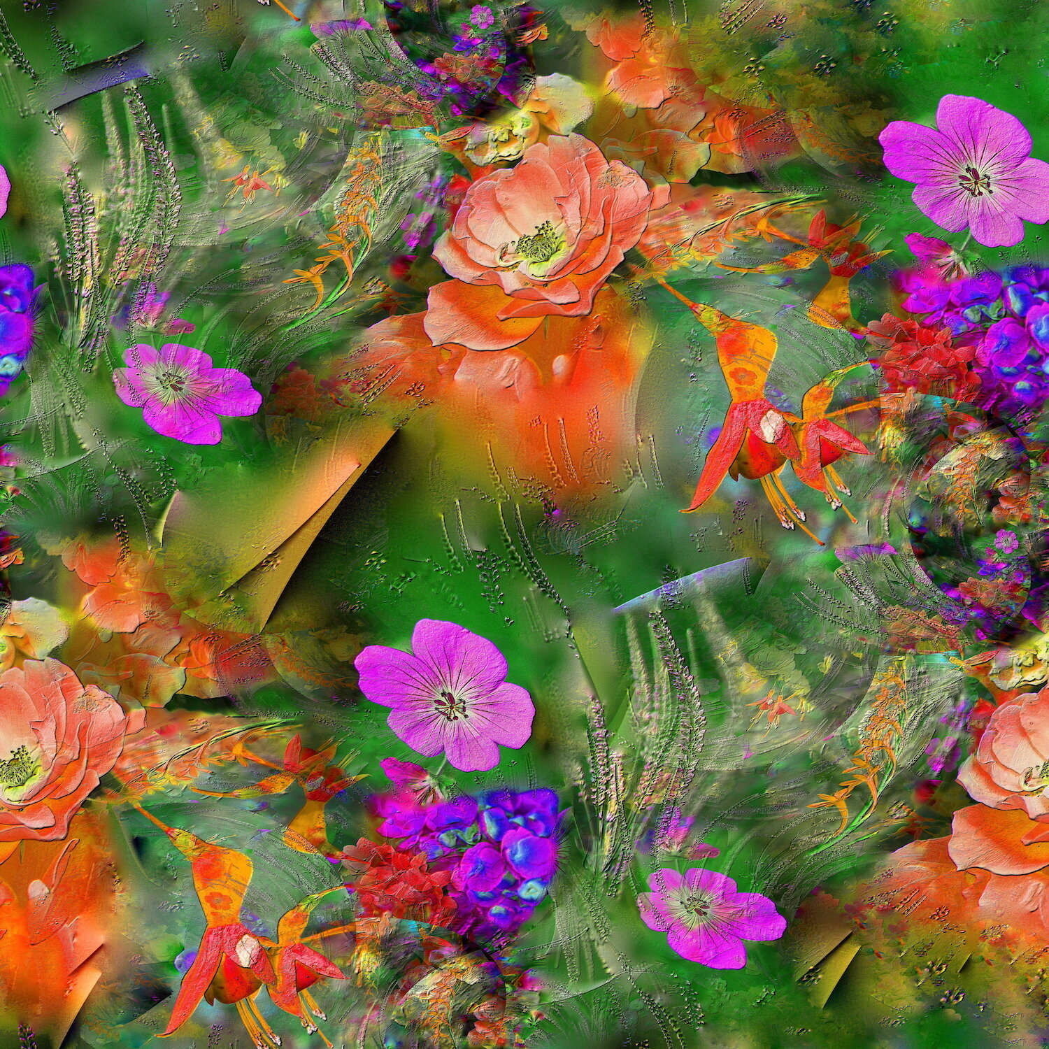 Orange Hummingbird Cathy Ghyoot
