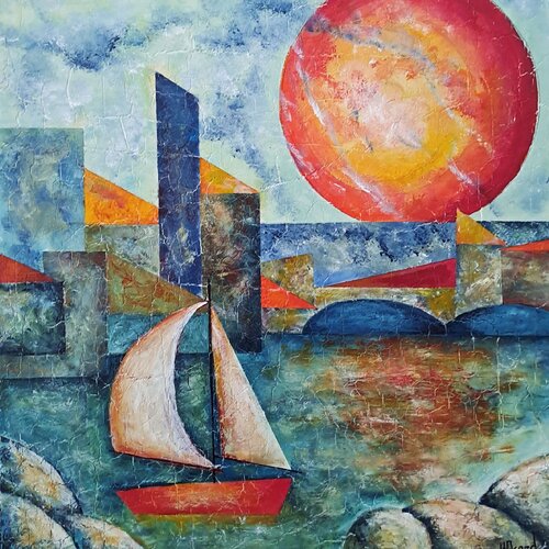 Le port von helene icard, Malerei kaufen auf Singulart
