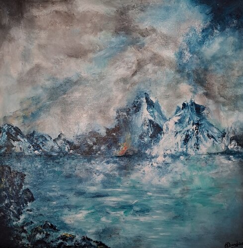 les glaciers van helene icard, Schilderij te koop op Singulart