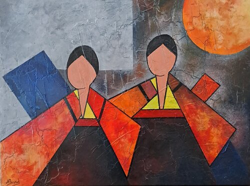 Les jumelles de helene icard, Pintura a la venta en Singulart