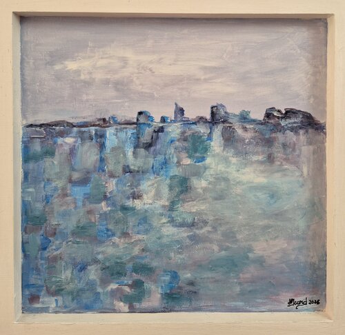 Blue town di helene icard, Pittura in vendita su Singulart