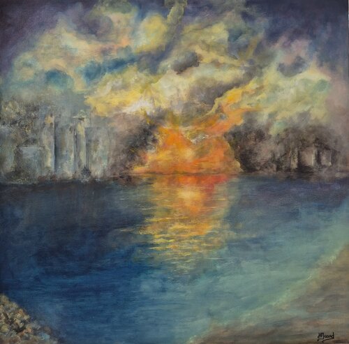 Les rivages de l'invisible von helene icard, Malerei kaufen auf Singulart