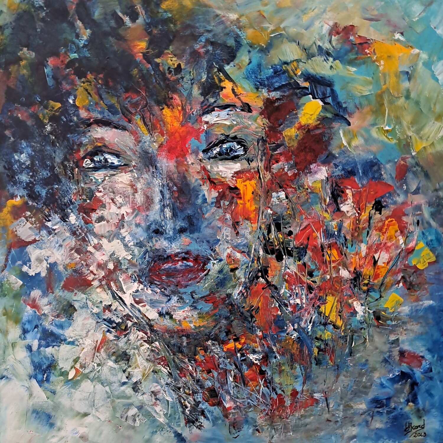 La femme fleurie helene icard