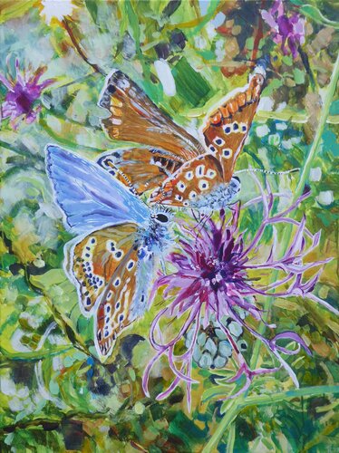 endlich Frühling di Kirsten Treis, Pittura in vendita su Singulart