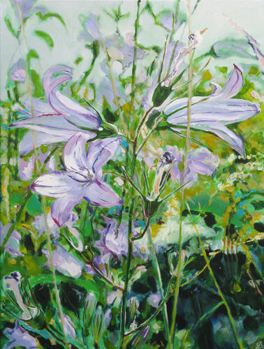 Wiesenglockenblume di Kirsten Treis, Pittura in vendita su Singulart